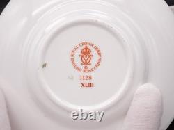 4 Royal Crown Derby Bone China Old Imari Demitasse Coffee Cans & Saucers #1128