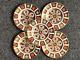 5 X Royal Crown Derby Old Imari 1128 Side Bread & Butter Plates 6.25 Circa 1964