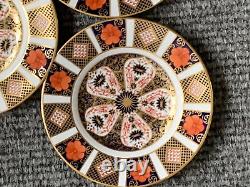 5 x Royal Crown Derby Old Imari 1128 Side Bread & Butter Plates 6.25 circa 1964