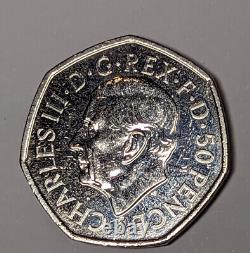 50p Coin 2022 NEW King Charles III Royal Crown