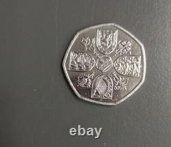 50p Coin 2022 NEW King Charles III Royal Crown Uncirculated From Bag FREEPOST