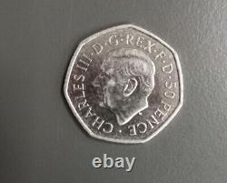 50p Coin 2022 NEW King Charles III Royal Crown Uncirculated From Bag FREEPOST