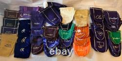 56 Crown Royal Whisky Bags+1 Santa Hat+1 Tote- RARE, LIMITED, SPECIAL EDITION +