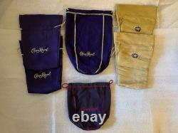 56 Crown Royal Whisky Bags+1 Santa Hat+1 Tote- RARE, LIMITED, SPECIAL EDITION +