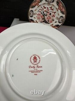 6 x Royal Crown Derby Japan Kings Pattern Salad Plates 21.8 cm Wide Set New