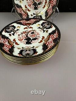 6 x Royal Crown Derby Japan Kings Pattern Tea / Side Plates 16 cm Wide Set New