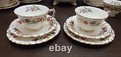 6x person Royal Crown Derby CHATSWORTH dinner salad plates coffee soup