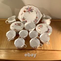 A Royal Crown Derby'Derby Posies' 22 Piece Tea Set