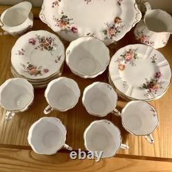 A Royal Crown Derby'Derby Posies' 22 Piece Tea Set