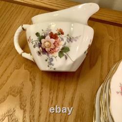 A Royal Crown Derby'Derby Posies' 22 Piece Tea Set