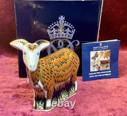 A Royal Crown Derby Nanny Goat. Boxed & Gold Stopper Exclusive To Visitor Centre