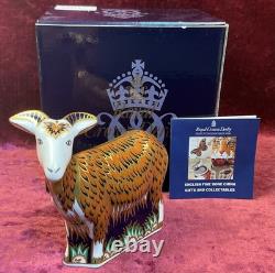 A Royal Crown Derby Nanny Goat. Boxed & Gold Stopper Exclusive To Visitor Centre