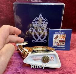 A Royal Crown Derby Nanny Goat. Boxed & Gold Stopper Exclusive To Visitor Centre