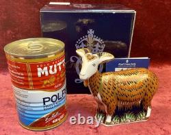 A Royal Crown Derby Nanny Goat. Boxed & Gold Stopper Exclusive To Visitor Centre
