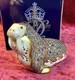 A Substantial Royal Crown Derby Russian Walrus Paperweight. Gold Stopper & Box