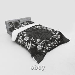 Ambesonne Antique Vintage Bedding Set Duvet Cover Sham Fitted Sheet in 3 Sizes
