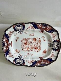 Antique Royal Crown Derby Graduated Meat Serving Platters Kings Design 3850