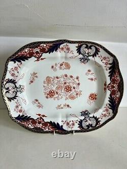 Antique Royal Crown Derby Graduated Meat Serving Platters Kings Design 3850