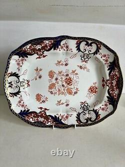 Antique Royal Crown Derby Graduated Meat Serving Platters Kings Design 3850