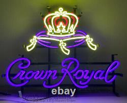 Authentic Crown Royal LED Sign MAN CAVE DECORATION NEON SIGN GARAGE HOME BAR