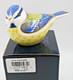 Beautiful Royal Crown Derby Garden Bluetit Bird Paperweight Gold Stopper 1st Qty
