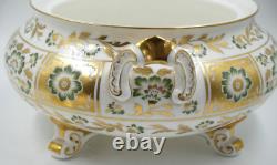 BEAUTIFUL ROYAL CROWN DERBY GREEN PANEL COVERED VEGETABLE TUREEN 1st QTY UNUSED
