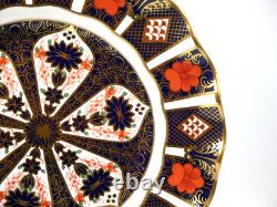 BEAUTIFUL ROYAL CROWN DERBY OLD IMARI FLUTED DESSERT PLATE 8.5 22cm NEW 1128