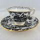 Black Aves By Royal Crown Derby Cup & Saucer New Never Used Made England