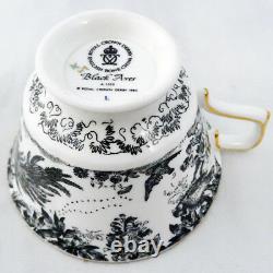BLACK AVES by Royal Crown Derby Oval Open Vegetable NEW NEVER USED made England