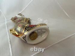 BNIB £325 Royal Crown Derby Old Imari Solid Gold Band Seahorse Paperweight