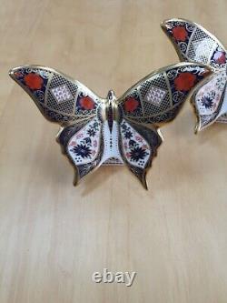 BRAND NEW Royal Crown Derby 1st Quality Old Imari SGB Pair of Butterflies