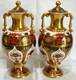 Beautiful Royal Cown Derby Old Imari 1128 Pair Of Lidded Sgb Sudbury Vases Urns