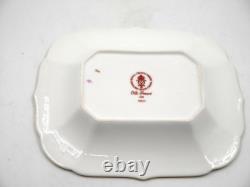Beautiful Royal Crown Derby Old Imari Sgb Solid Gold Band Rectangular Tray Dish