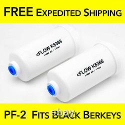 Berkey PF-2 Fluoride FITS BLACK BERKEY Filters 1 Pair Royal Crown Imperial Big