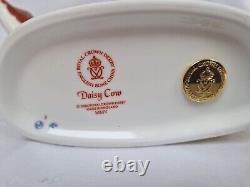 Boxed Rare Royal Crown Derby Fine English China Daisy Cow Paperweight