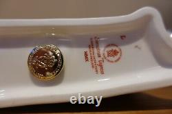 Boxed Royal Crown Derby Sumatran Tigress Gold Stopper 1st Quality