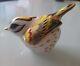 Brand New Mmxvi Royal Crown Derby Goldfinch Paperweight With Gold Stopper