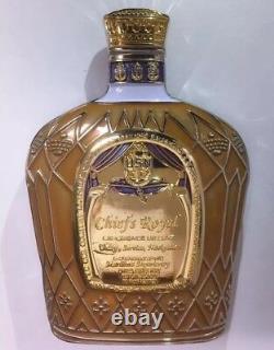 CROWN ROYAL LIQUOR BOTTLE SHAPED COLLECTOR MILITARY SPECIAL EDITION COIN With BAG