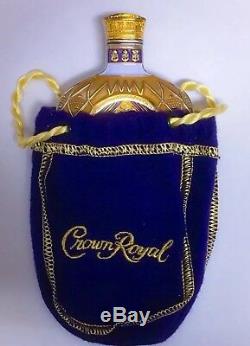 CROWN ROYAL LIQUOR BOTTLE SHAPED COLLECTOR MILITARY SPECIAL EDITION COIN With BAG
