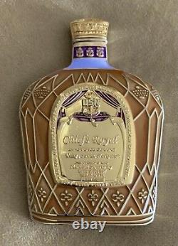 CROWN ROYAL LIQUOR BOTTLE SHAPED COLLECTOR MILITARY SPECIAL EDITION COIN With BAG