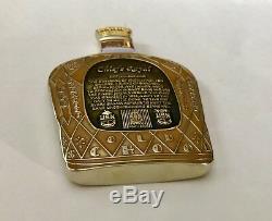 CROWN ROYAL LIQUOR BOTTLE SHAPED COLLECTOR MILITARY SPECIAL EDITION COIN With BAG