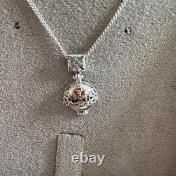 Clogau Royal Crown White Topaz Pendant & Necklace Silver Brand New Retired