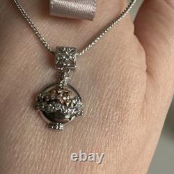 Clogau Royal Crown White Topaz Pendant & Necklace Silver Brand New Retired Clogau Royal Crown White Topaz Pendant & Necklace Silver Brand New Retired