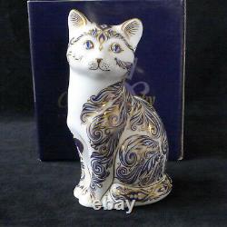 Crown Derby Majestic Cat Paperweight Numbered Ltd Edition With Rcd Box And Cert