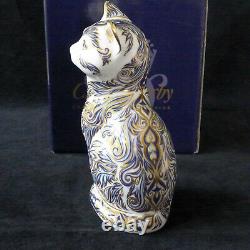 Crown Derby Majestic Cat Paperweight Numbered Ltd Edition With Rcd Box And Cert