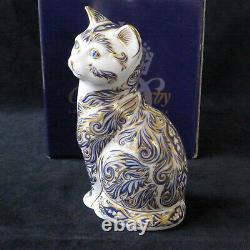 Crown Derby Majestic Cat Paperweight Numbered Ltd Edition With Rcd Box And Cert