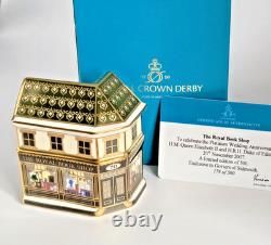 Crown Derby Royal Bookshop & Cake Shop Miniature Double Sided Ltd Ed 1st Boxed