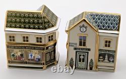 Crown Derby Royal Bookshop & Cake Shop Miniature Double Sided Ltd Ed 1st Boxed