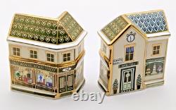 Crown Derby Royal Bookshop & Cake Shop Miniature Double Sided Ltd Ed 1st Boxed
