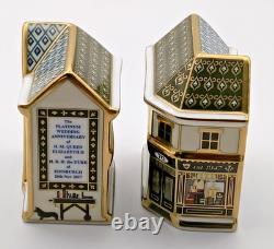 Crown Derby Royal Bookshop & Cake Shop Miniature Double Sided Ltd Ed 1st Boxed